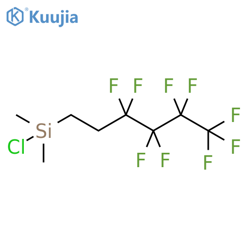 Dimethyl(3,3,4,4,5,5,6,6,6-nonafluorohexyl)chlorosilane structure