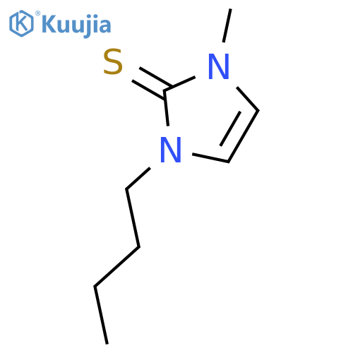 2H-Imidazole-2-thione, 1-butyl-1,3-dihydro-3-methyl- structure