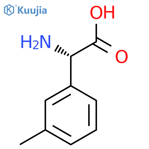 Benzeneacetic acid, a-amino-3-methyl-, (aS)- structure