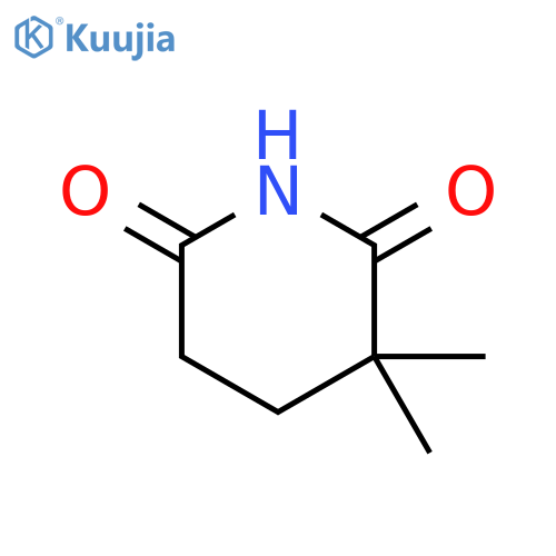 2,6-Piperidinedione,3,3-dimethyl- structure