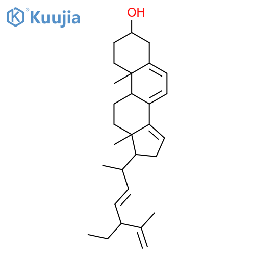 Stigmasta-5,7,14,22,25-pentaen-3-ol,(3b,22E)- (9CI) structure
