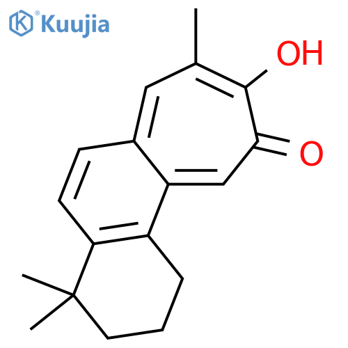 9H-Cyclohepta[a]naphthalen-9-one,1,2,3,4-tetrahydro-10-hydroxy-4,4,8-trimethyl- structure