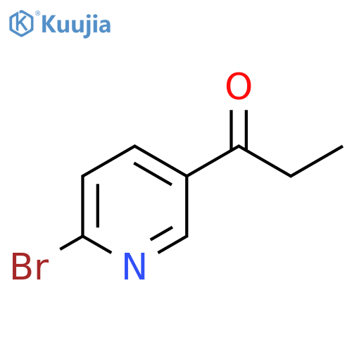1-Propanone, 1-(6-bromo-3-pyridinyl)- structure