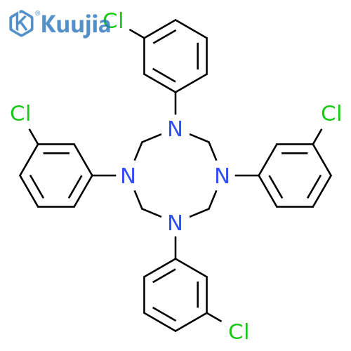 1,3,5,7-Tetrazocine, 1,3,5,7-tetrakis(3-chlorophenyl)octahydro- structure