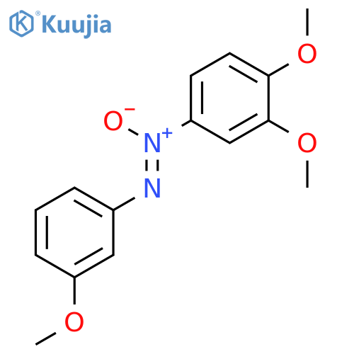 Diazene, (3,4-dimethoxyphenyl)(3-methoxyphenyl)-, 2-oxide structure