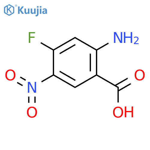 2-amino-4-fluoro-5-nitrobenzoic acid structure