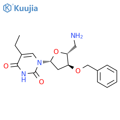 Uridine, 5'-amino-2',5'-dideoxy-5-ethyl-3'-O-(phenylmethyl)- structure