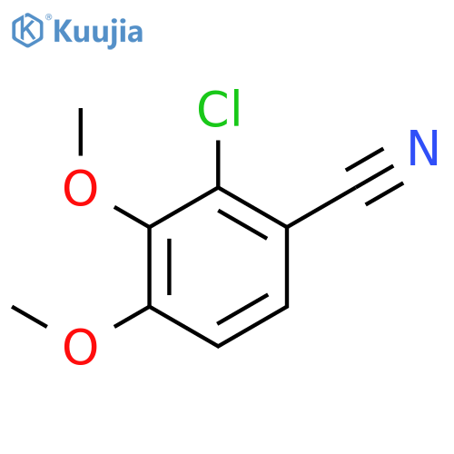 2-chloro-3,4-dimethoxybenzonitrile structure