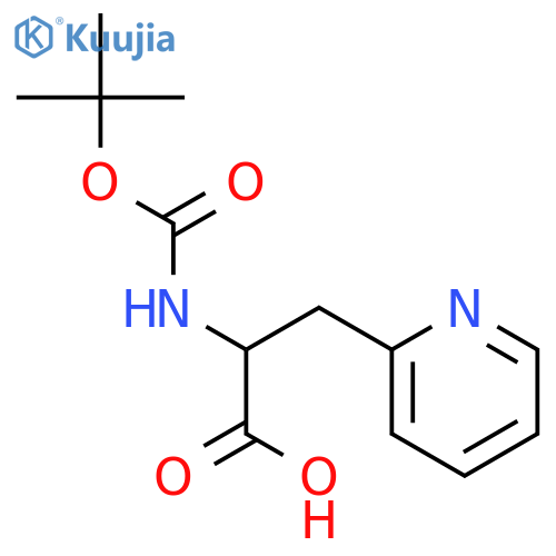 (±)-α-(1,1-Dimethylethoxy)carbonylamino-2-pyridinepropanoic Acid structure