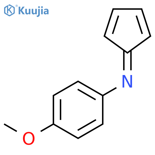 Benzenamine, N-2,4-cyclopentadien-1-ylidene-4-methoxy- structure