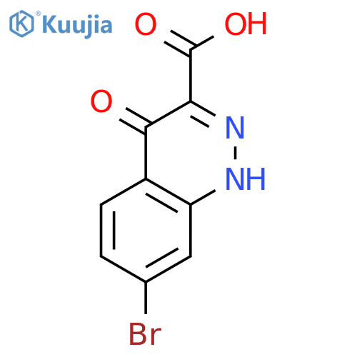 7-Bromo-4-oxo-1,4-dihydrocinnoline-3-carboxylic acid structure