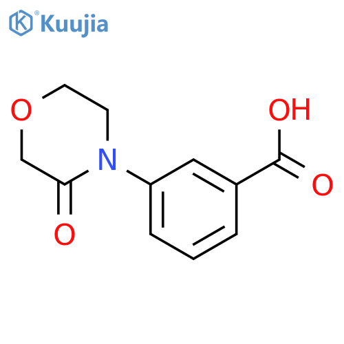 3-(3-oxomorpholin-4-yl)benzoic acid structure