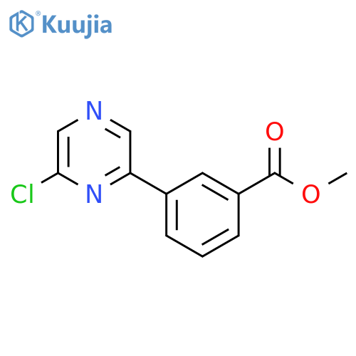 Methyl 3-(6-chloropyrazin-2-yl)benzoate structure