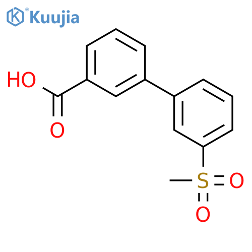 3'-Methanesulfonyl-biphenyl-3-carboxylic Acid structure