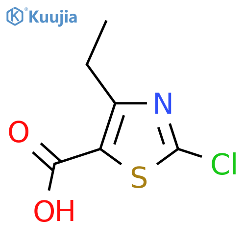 2-chloro-4-ethyl-1,3-thiazole-5-carboxylic acid structure