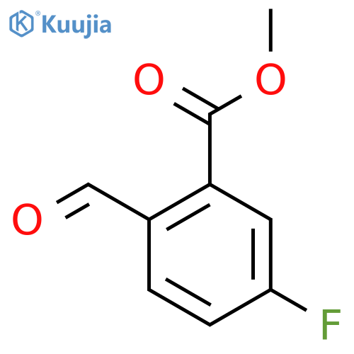 Methyl 5-fluoro-2-formylbenzoate structure