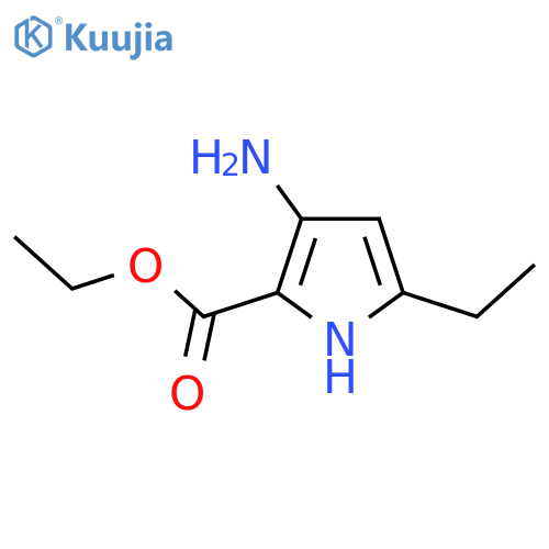 Ethyl 3-amino-5-ethyl-1H-pyrrole-2-carboxylate structure