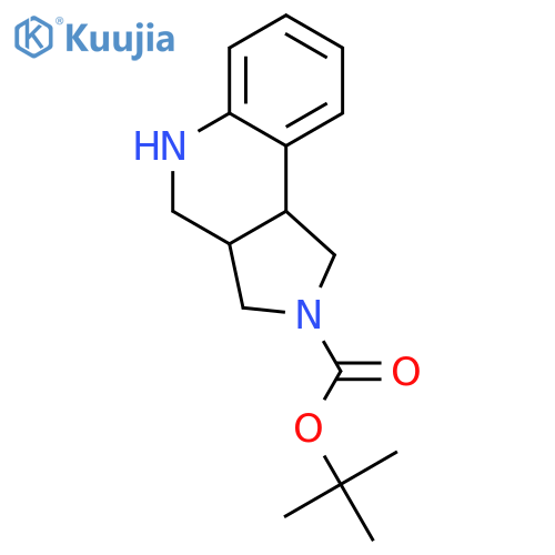 tert-Butyl 3,3a,4,5-Tetrahydro-1H-pyrrolo3,4-cquinoline-2(9bh)carboxylate structure