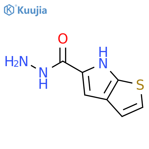 6H-Thieno[2,3-b]pyrrole-5-carboxylic acid, hydrazide structure