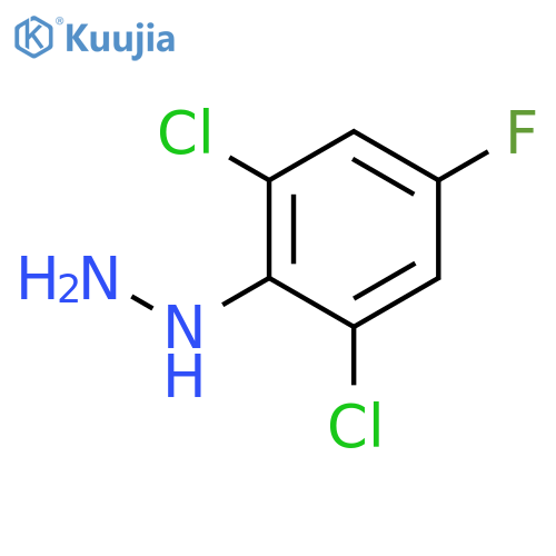 (2,6-Dichloro-4-fluorophenyl)hydrazine structure