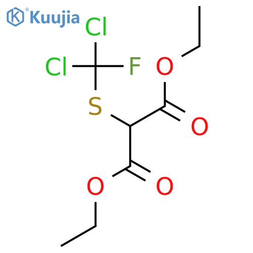 Propanedioic acid, [(dichlorofluoromethyl)thio]-, diethyl ester structure
