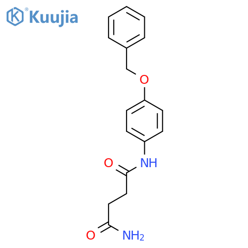 Butanediamide, N-[4-(phenylmethoxy)phenyl]- structure