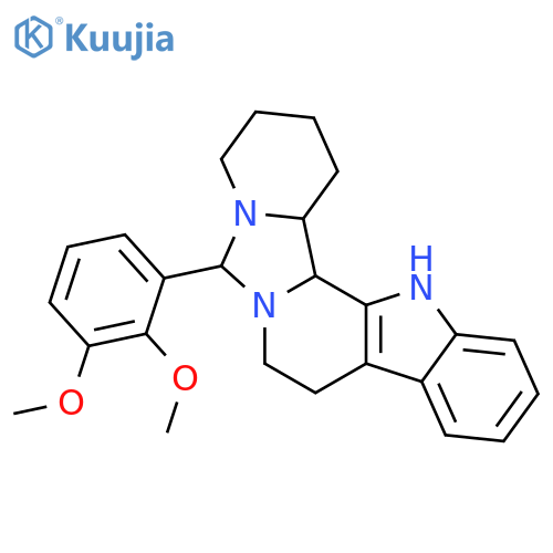 2H,6H-Pyrido[1'',2'':3',4']imidazo[1',5':1,2]pyrido[3,4-b]indole, 6-(2,3-dimethoxyphenyl)-1,3,4,8,9,14,14b,14c-octahydro- structure