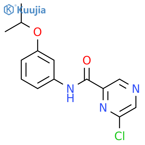 6-Chloro-N-(3-isopropoxyphenyl)pyrazine-2-carboxamide structure