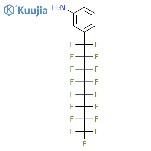 Benzenamine,3-(1,1,2,2,3,3,4,4,5,5,6,6,7,7,8,8,8-heptadecafluorooctyl)- structure