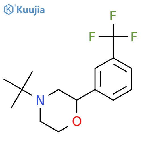 4-(tert-Butyl)-2-(3-(trifluoromethyl)phenyl)morpholine structure
