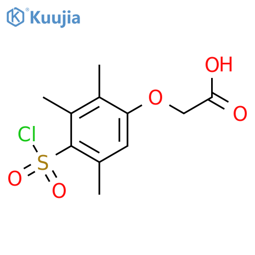 Acetic acid, [4-(chlorosulfonyl)-2,3,5-trimethylphenoxy]- structure