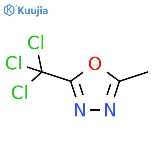2-methyl-5-(trichloromethyl)-1,3,4-oxadiazole structure
