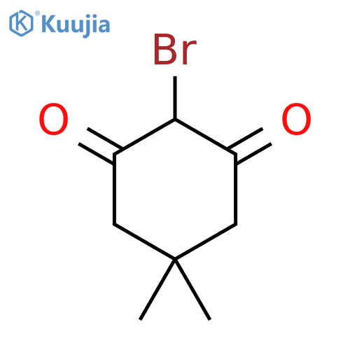 2-bromo-5,5-dimethylcyclohexane-1,3-dione structure