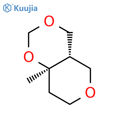 4H,5H-Pyrano[4,3-d]-1,3-dioxin, tetrahydro-8a-methyl-, trans- structure