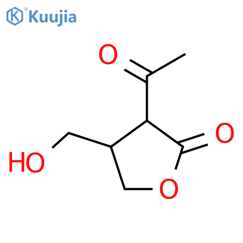2(3H)-Furanone,3-acetyldihydro-4-(hydroxymethyl)- structure