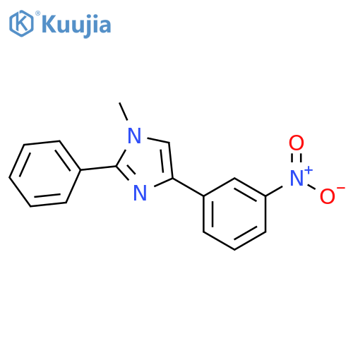 1H-Imidazole, 1-methyl-4-(3-nitrophenyl)-2-phenyl- structure