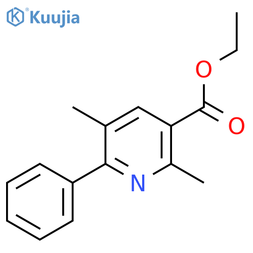 ethyl 2,5-dimethyl-6-phenylpyridine-3-carboxylate structure