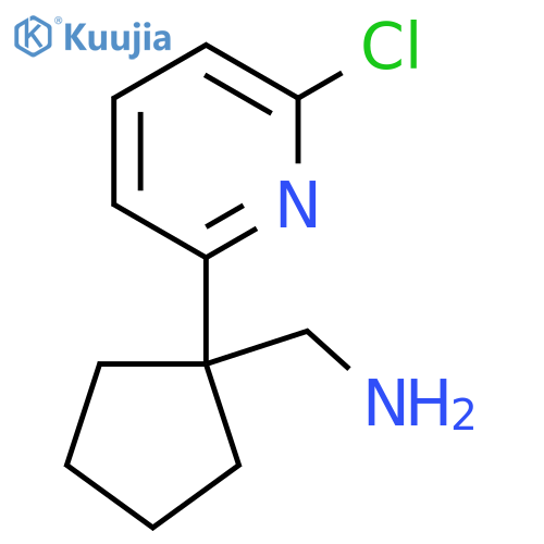 1-(6-chloropyridin-2-yl)cyclopentylmethanamine structure