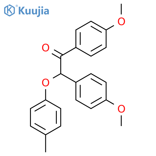 Ethanone, 1,2-bis(4-methoxyphenyl)-2-(4-methylphenoxy)- structure