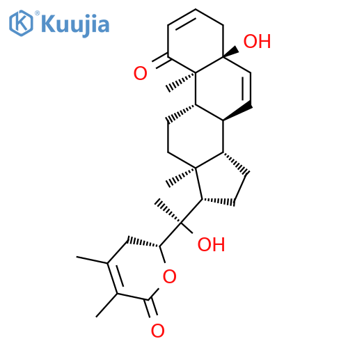 Ergosta-2,6,24-trien-26-oicacid, 5,20,22-trihydroxy-1-oxo-, d-lactone, (5a,22R)-(9CI) structure