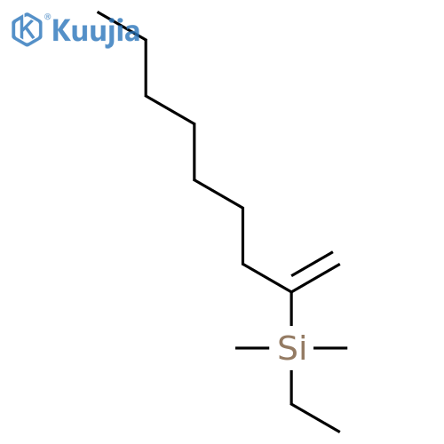 SILANE, ETHYLDIMETHYL(1-METHYLENEOCTYL)- structure