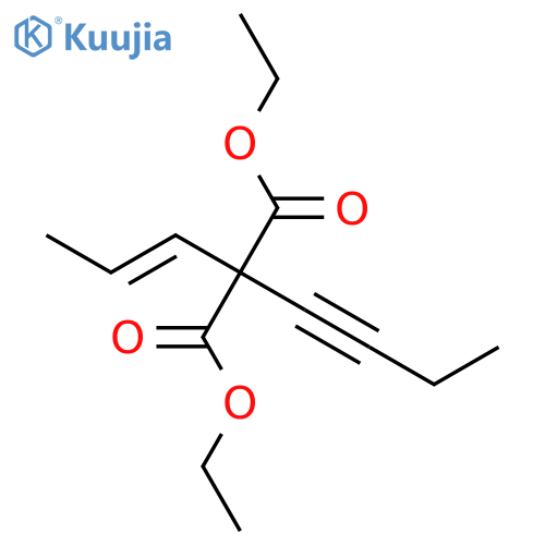 Propanedioic acid, 2-butynyl-2-propenyl-, diethyl ester structure