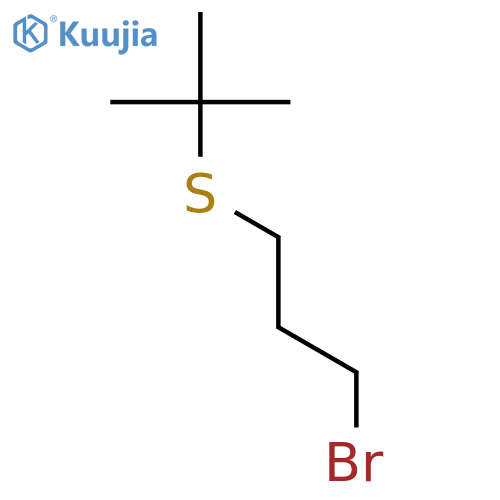 1-bromo-3-(tert-butylsulfanyl)propane structure