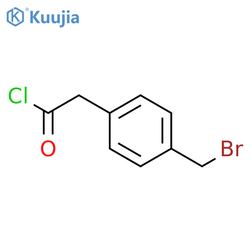 2-(4-(bromomethyl)phenyl)acetyl chloride structure