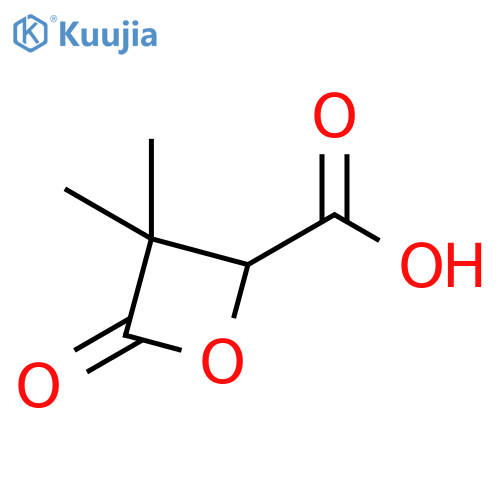 2-Oxetanecarboxylic acid, 3,3-dimethyl-4-oxo- structure