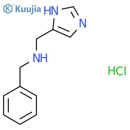 N-((1H-Imidazol-5-yl)methyl)-1-phenylmethanamine hydrochloride structure