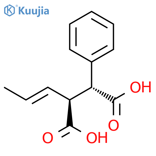 Butanedioic acid, 2-phenyl-3-(1-propenyl)-, (R*,S*)- structure