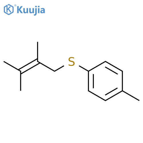 Benzene, 1-[(2,3-dimethyl-2-butenyl)thio]-4-methyl- structure