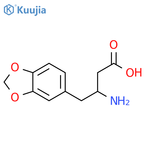 3-Amino-4-(benzo[d][1,3]dioxol-5-yl)butyricAcid structure