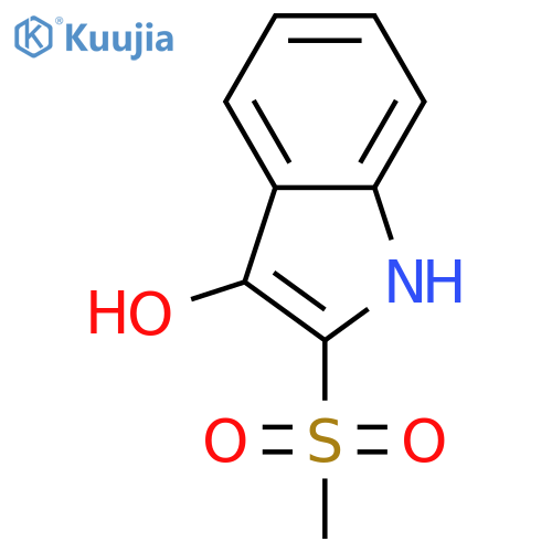 3-Hydroxy-1H-indole-2-thiol; SH-form, S-Me, S,S-dioxide structure